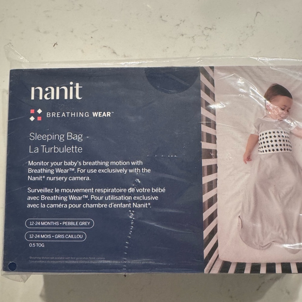 Nanit Breathing Wear Sleeping Bag - Pebble Grey